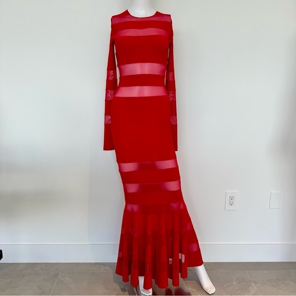 Norma Kamali Spliced Dress Fishtail Gown - Picture 4 of 16